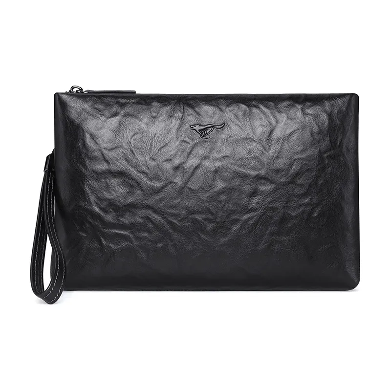 SEPTWOLVES Клатч из коровьей кожи стандартный (стандартный) унисекс черный