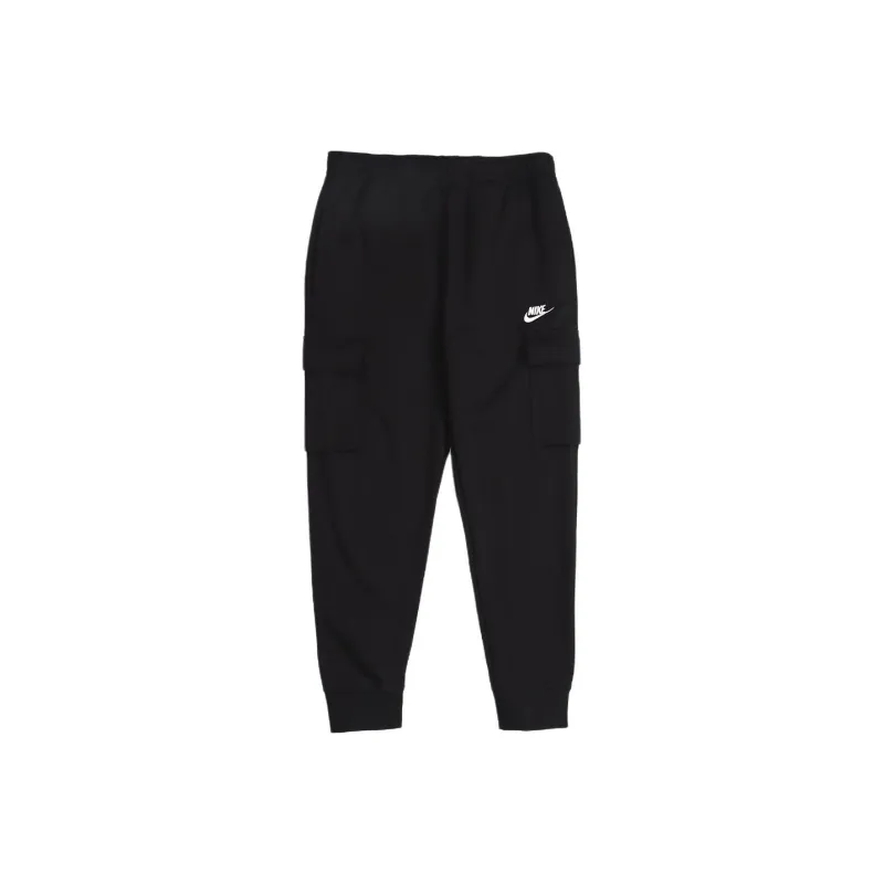 Nike Sportswear Флисовые утепленные спортивные тренировочные брюки карго мужские черные