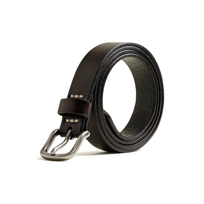 MADEN Базовый минимализм Ремни из лощеной коровьей кожи Мужские 2,3 см