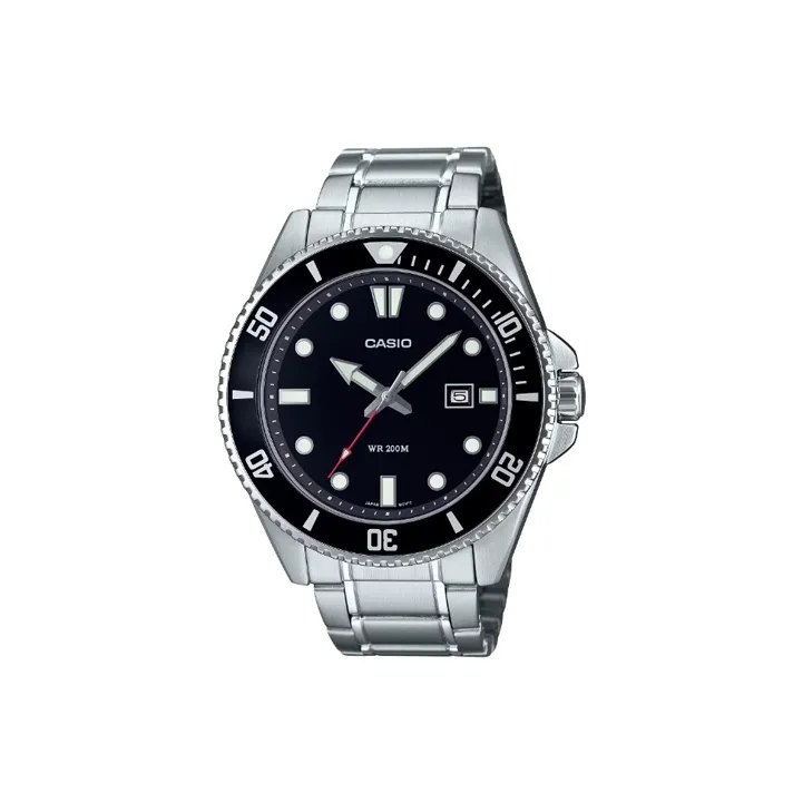 Casio MDV 107 ['200' 149259]Y Водонепроницаемый кварцевый механизм нержавеющая сталь шнуровка мужские часы