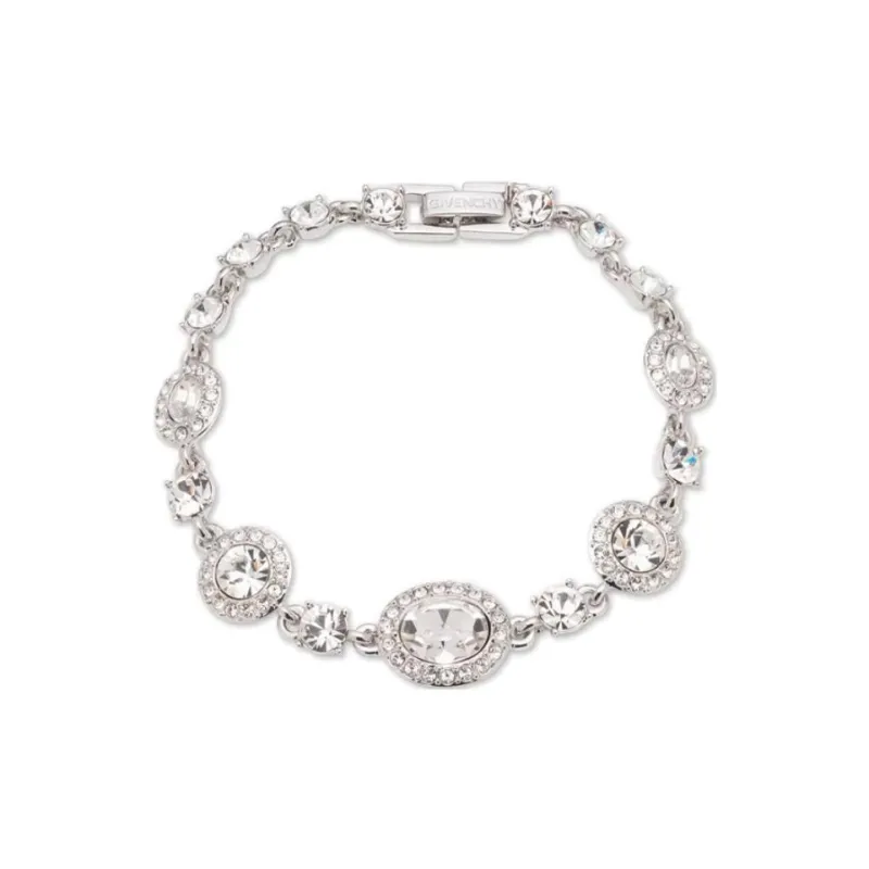Givenchy Кристальные браслеты женские серебряные