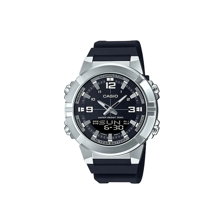 Casio Youth Collection Аналоговый Циферблат Цифровой Кварцевый Механизм Смольный Ремешок Часы ЧАСЫ ДЛЯ МЕНЯ