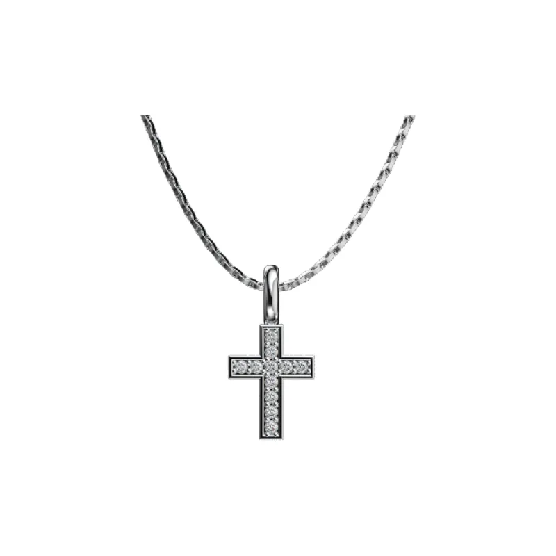 ICEGANG Белое Золото с Покрытием Медная Подвеска Цепочка на Ключицу Унисекс