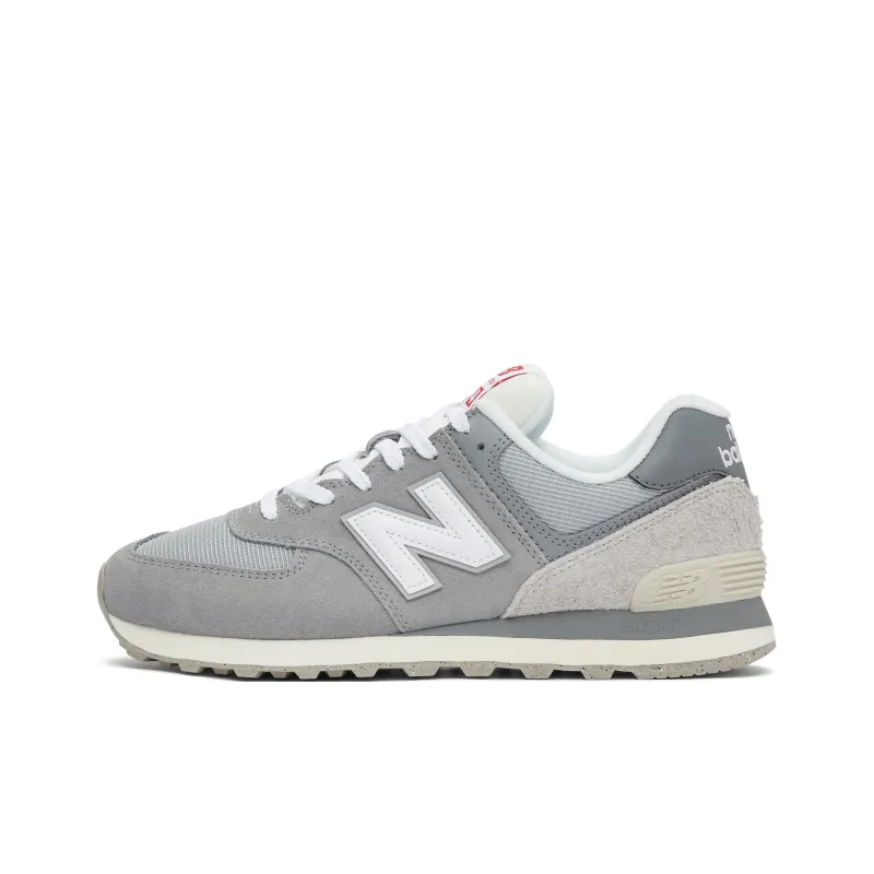 New Balance NB 574 Low Топ Беговые кроссовки Унисекс Серый Белый
