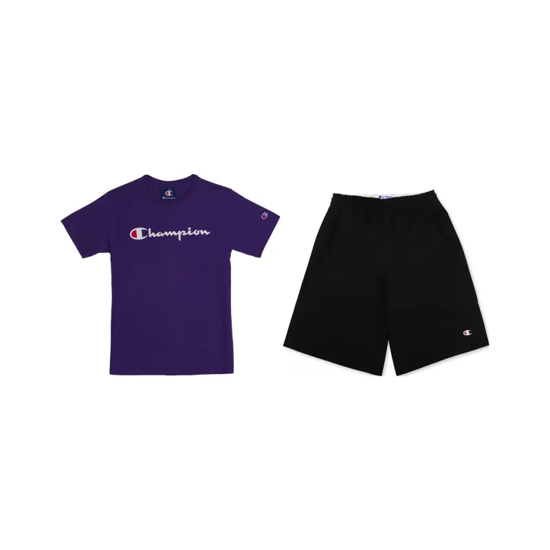 Champion Повседневная Спортивная Одежда Унисекс Фиолетовый Черный