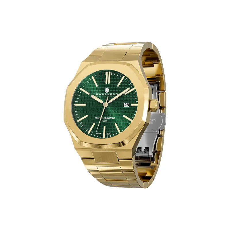 SAPPHERO Мужские Elegance Steel Band Watch Повседневный Бизнес Кварцевый Механизм Ремешок из Нержавеющей Стали Часы