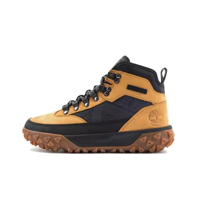 Timberland Motion 6 Устойчивая к истиранию высокая уличная обувь мужская желтая и черная