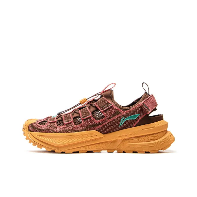 Li NING Outdoor CF Tracing Wenchuan противоскользящая обувь для треккинга унисекс розовый