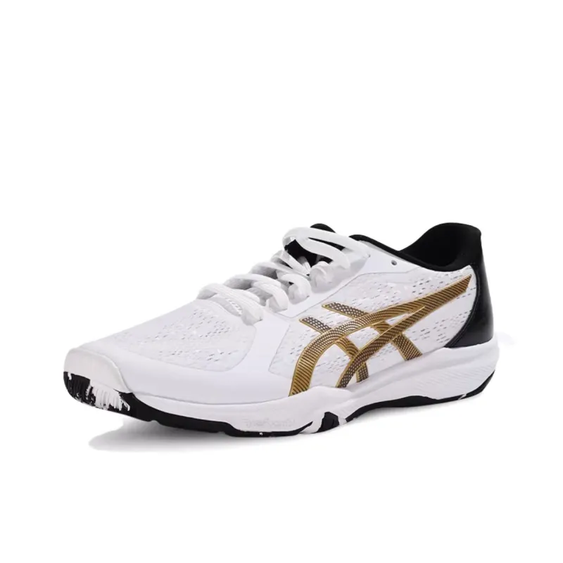 ASICS DYNAFEATHER Устойчивая к истиранию Низкая Обувь для настольного тенниса Унисекс Белая