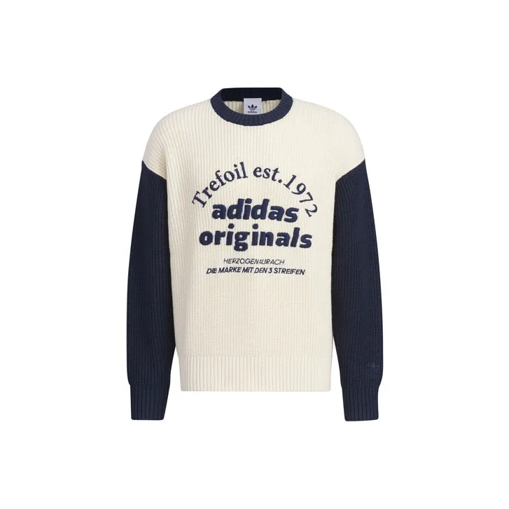 Adidas Originals CLASSIC SPORT Свитер Унисекс Чудесный Белый