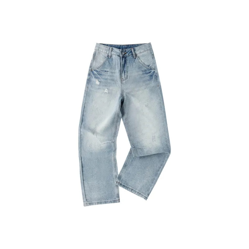 GROUND(ZER)O BLL Светло-синий Унисекс Джинсы