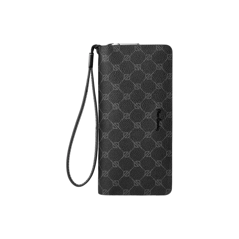 PIERRE CARDIN PVC с коровьей кожей Кошелек Стандартный (стандартный) Мужской Черный