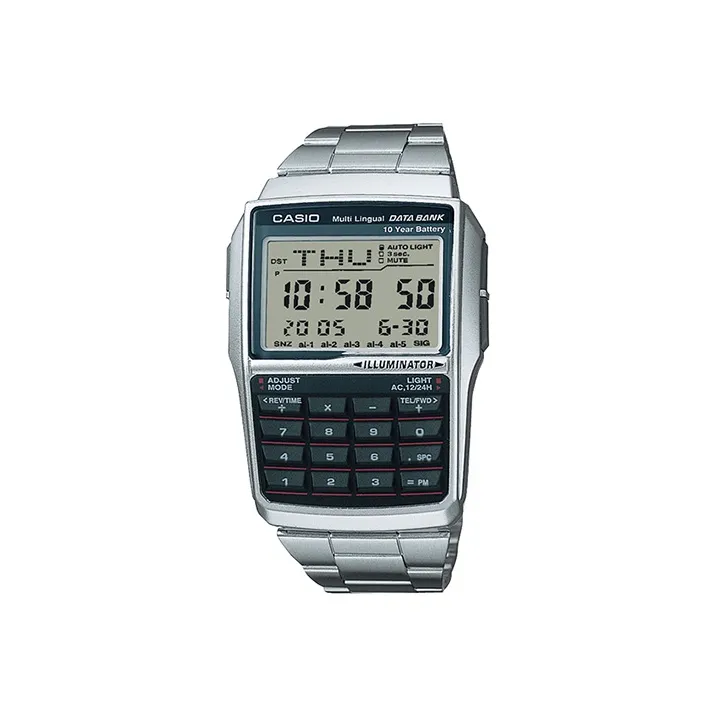 Casio Юность Кварцевый Механизм Нержавеющая Сталь Шнуровка Часы Мужские Серый Циферблат